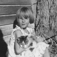 Janet and a cat